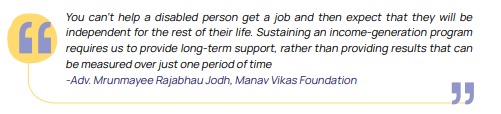 Adv. Mrunmayee Rajabhau Jodh, Manav Vikas Foundation